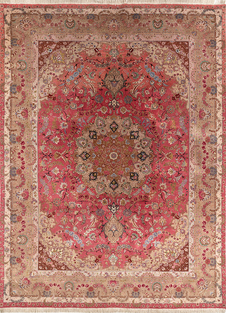aalam red and orange wool hand knotted Rug - HeadShot aalam red and orange wool hand knotted Rug - HeadShot