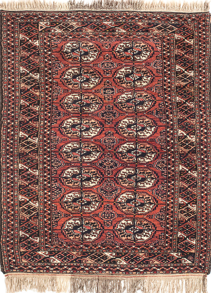 kiaan red and orange wool hand knotted Rug - HeadShot kiaan red and orange wool hand knotted Rug - HeadShot