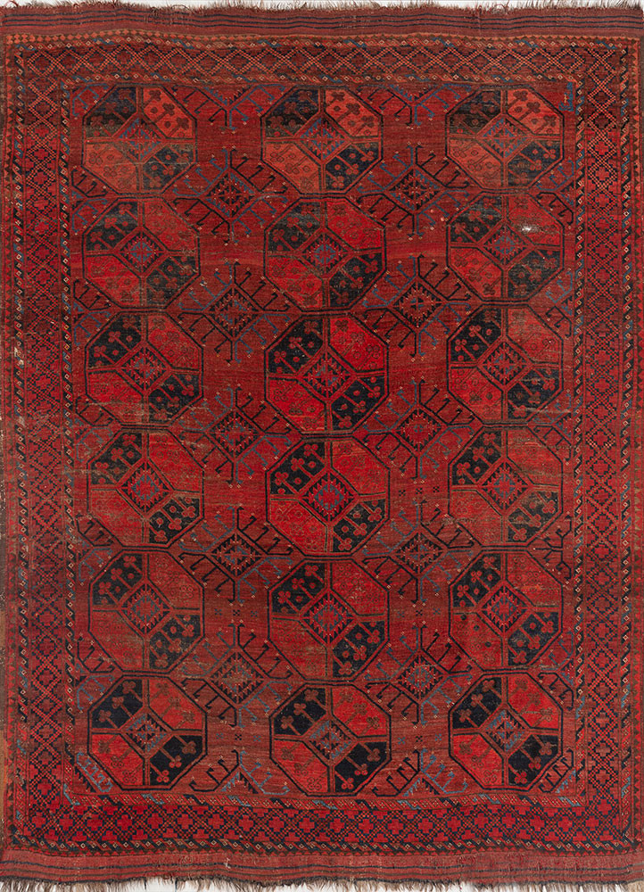 aalam pink and purple wool flat weaves Rug - HeadShot