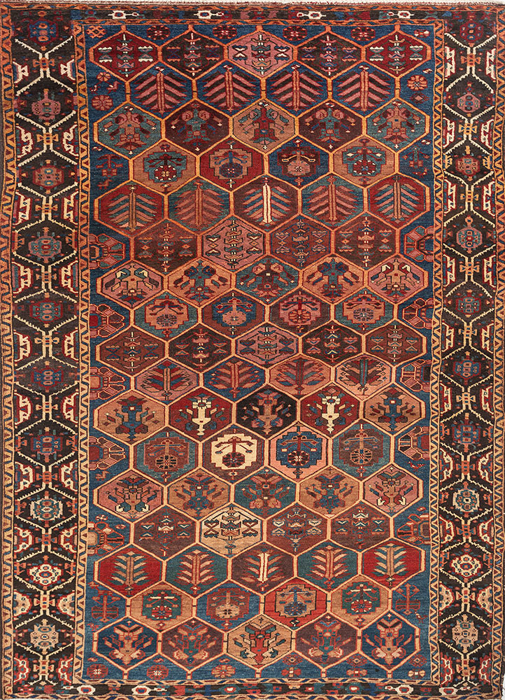 aalam blue wool hand knotted Rug - HeadShot aalam blue wool hand knotted Rug - HeadShot