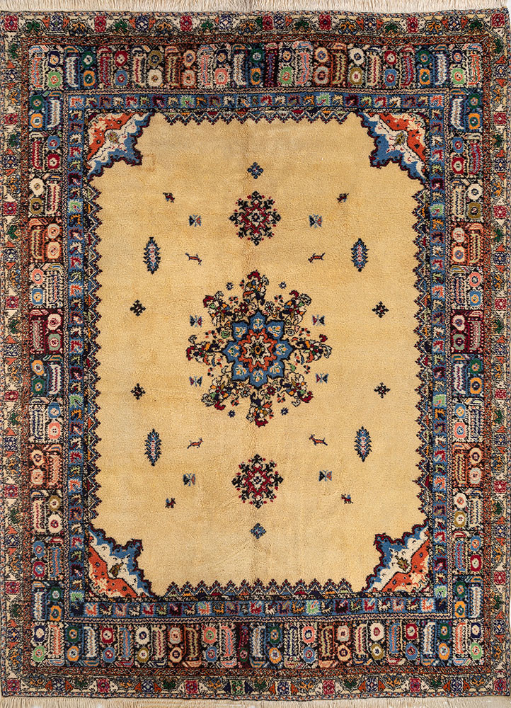 aalam gold wool hand knotted Rug - HeadShot aalam gold wool hand knotted Rug - HeadShot