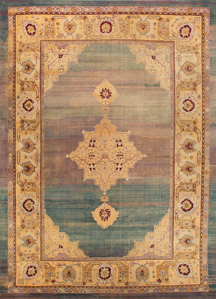 aalam beige and brown wool hand knotted Rug - HeadShot aalam beige and brown wool hand knotted Rug - HeadShot