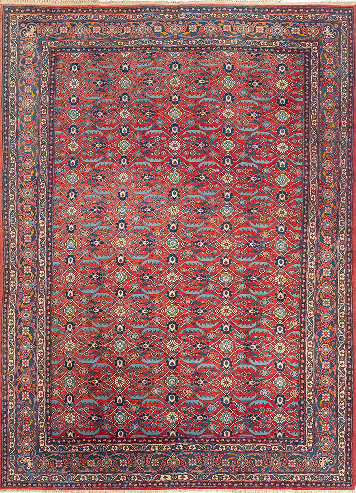 aalam red and orange wool hand knotted Rug - HeadShot aalam red and orange wool hand knotted Rug - HeadShot
