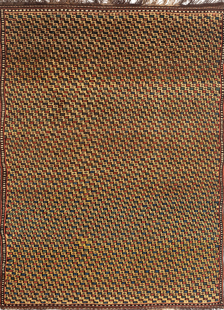 aalam red and orange wool hand knotted Rug - HeadShot aalam red and orange wool hand knotted Rug - HeadShot