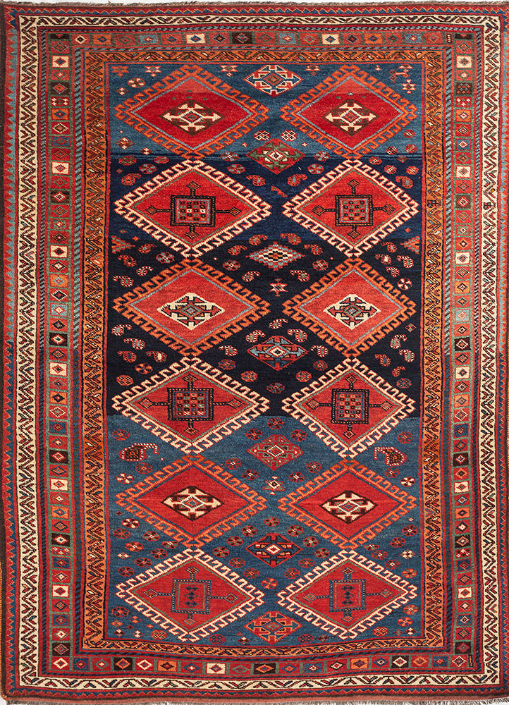 kiaan red and orange wool hand knotted Rug - HeadShot kiaan red and orange wool hand knotted Rug - HeadShot