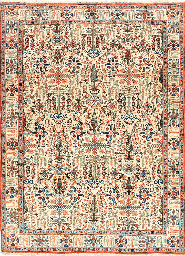 aalam ivory wool hand knotted Rug - HeadShot aalam ivory wool hand knotted Rug - HeadShot