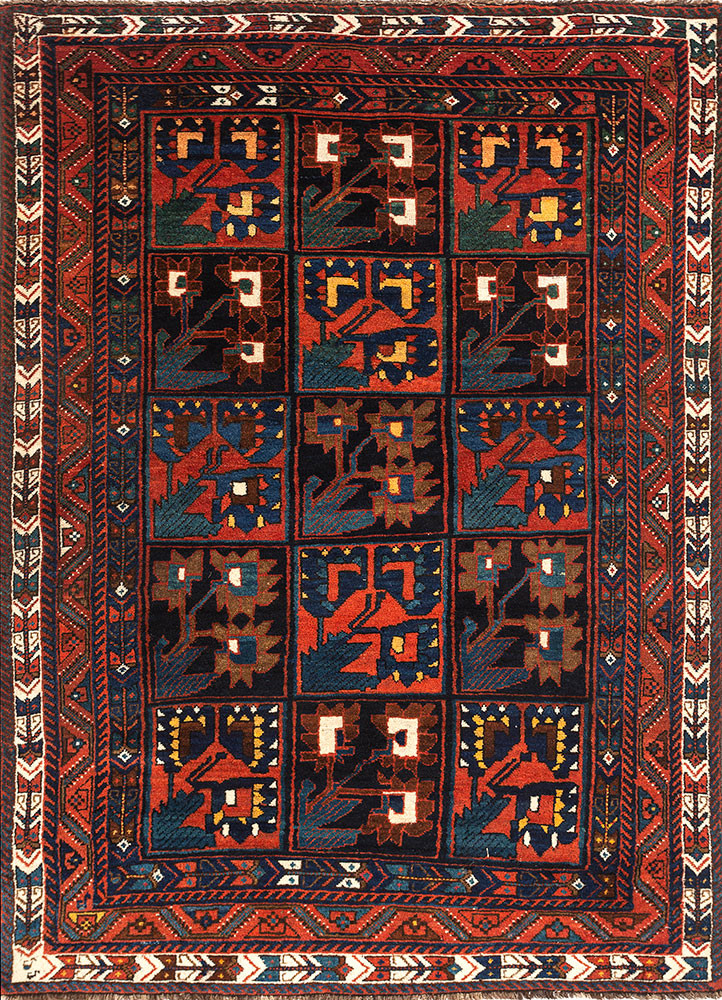 kiaan blue wool hand knotted Rug - HeadShot kiaan blue wool hand knotted Rug - HeadShot