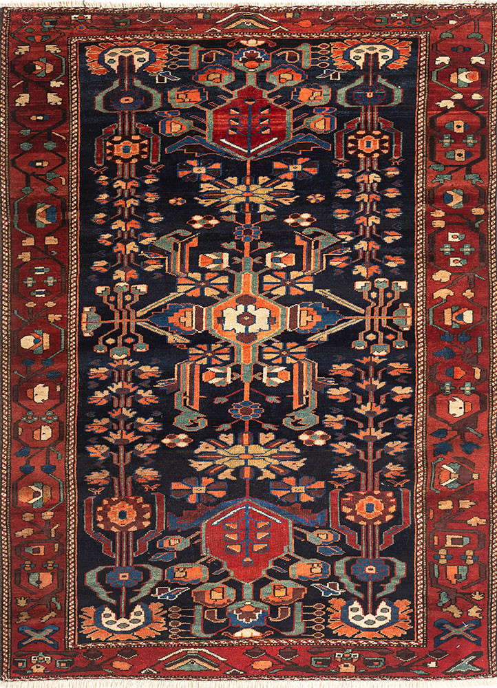 kiaan blue wool hand knotted Rug - HeadShot kiaan blue wool hand knotted Rug - HeadShot