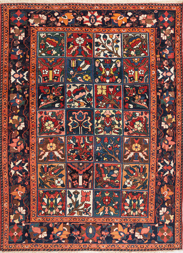aalam blue wool hand knotted Rug - HeadShot aalam blue wool hand knotted Rug - HeadShot