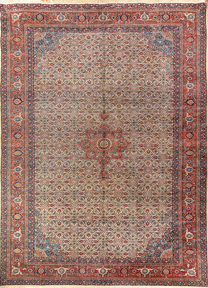 aalam gold wool hand knotted Rug - HeadShot