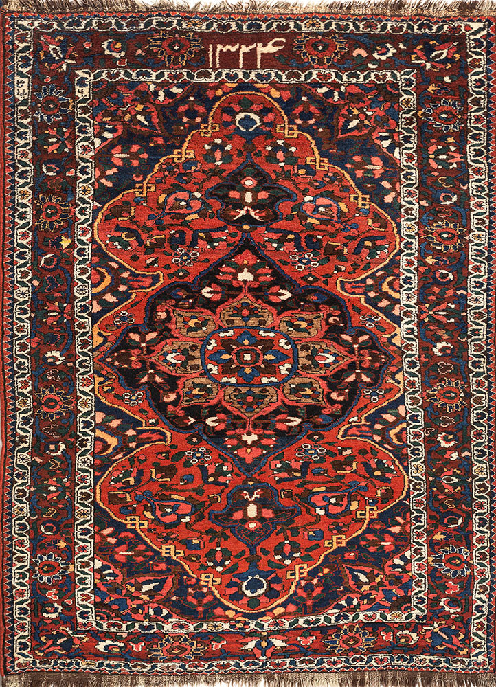 aalam red and orange wool hand knotted Rug - HeadShot aalam red and orange wool hand knotted Rug - HeadShot