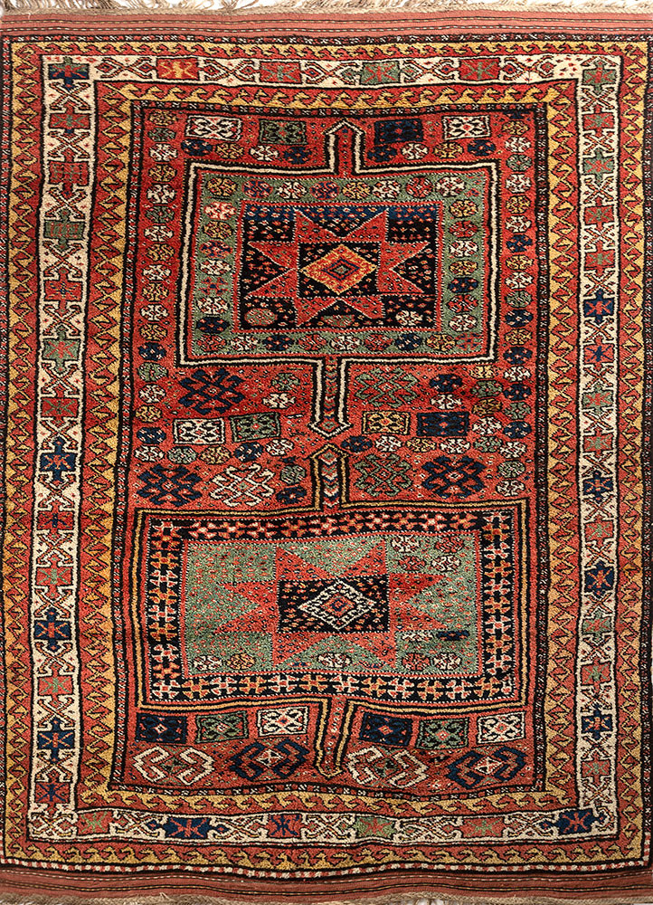 kiaan green wool hand knotted Rug - HeadShot kiaan green wool hand knotted Rug - HeadShot