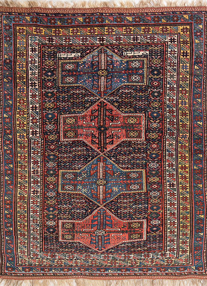 kiaan pink and purple wool hand knotted Rug - HeadShot kiaan pink and purple wool hand knotted Rug - HeadShot