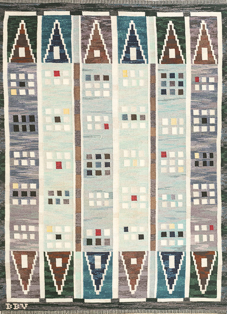 nayaab blue wool flat weaves Rug - HeadShot nayaab blue wool flat weaves Rug - HeadShot