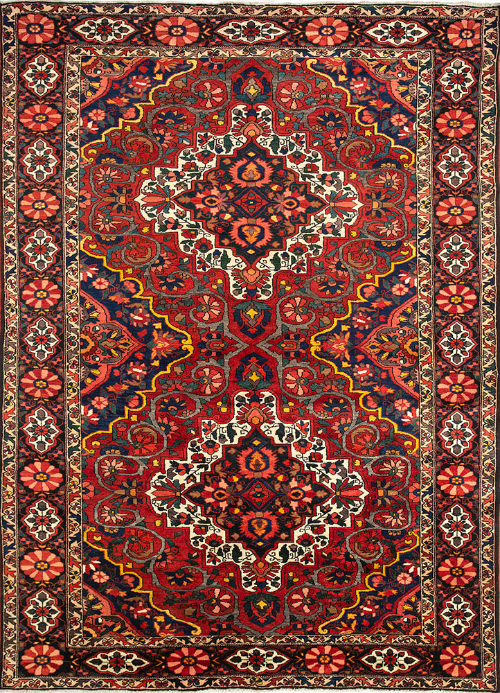 aalam red and orange wool hand knotted Rug - HeadShot aalam red and orange wool hand knotted Rug - HeadShot