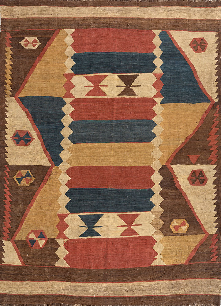 nayaab red and orange wool flat weaves Rug - HeadShot nayaab red and orange wool flat weaves Rug - HeadShot