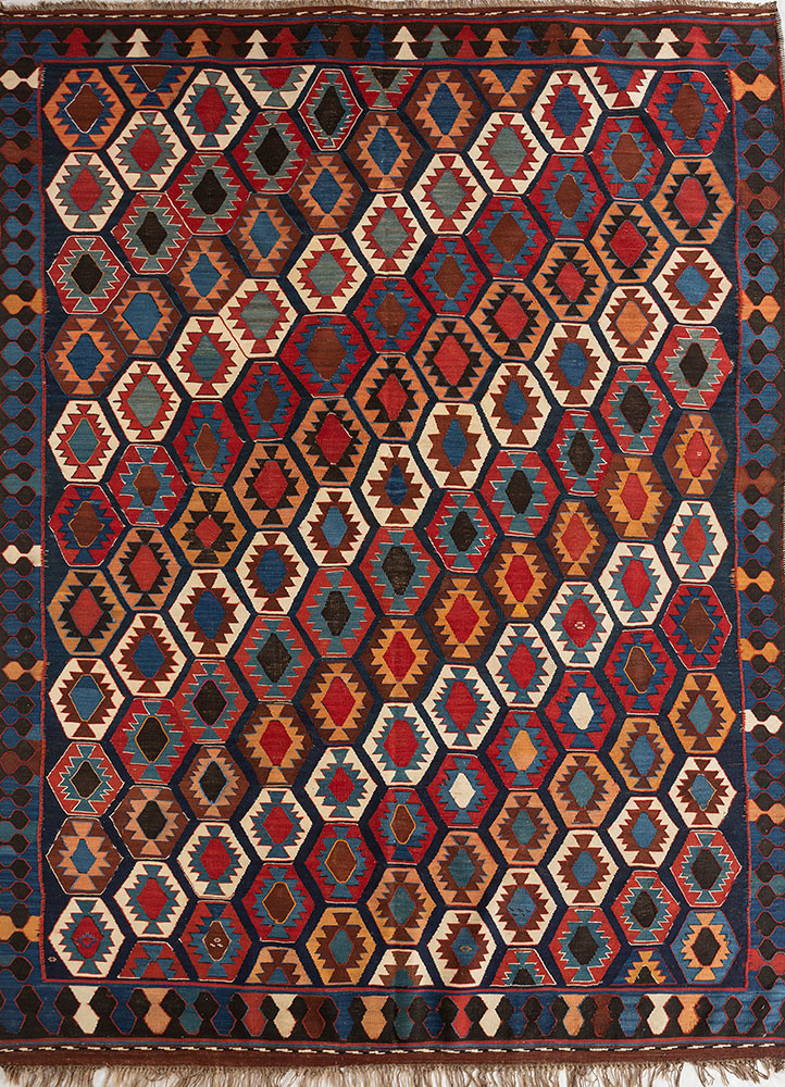 nayaab red and orange wool flat weaves Rug - HeadShot nayaab red and orange wool flat weaves Rug - HeadShot