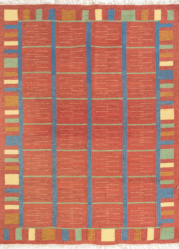 nayaab red and orange wool flat weaves Rug - HeadShot nayaab red and orange wool flat weaves Rug - HeadShot