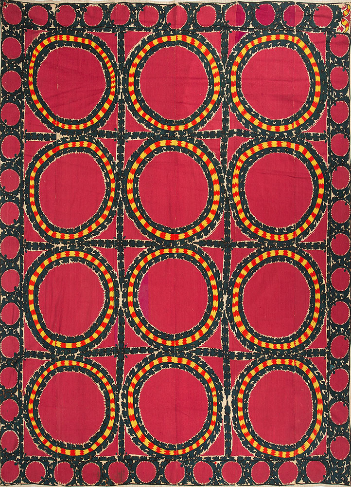 nuray pink and purple wool flat weaves Rug - HeadShot nuray pink and purple wool flat weaves Rug - HeadShot