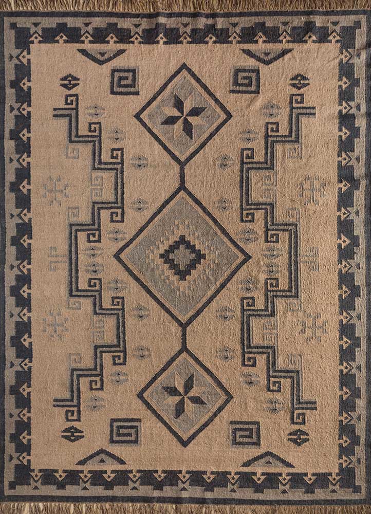 bedouin beige and brown jute and hemp flat weaves Rug - HeadShot bedouin beige and brown jute and hemp flat weaves Rug - HeadShot