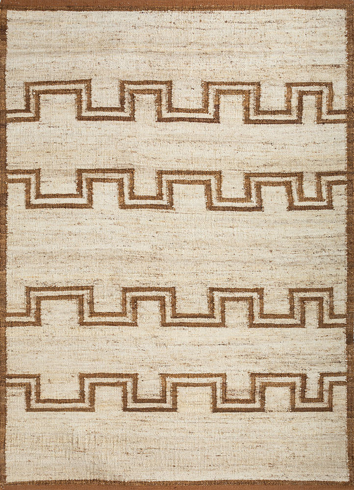 nomadic threads ivory jute and hemp flat weaves Rug - HeadShot