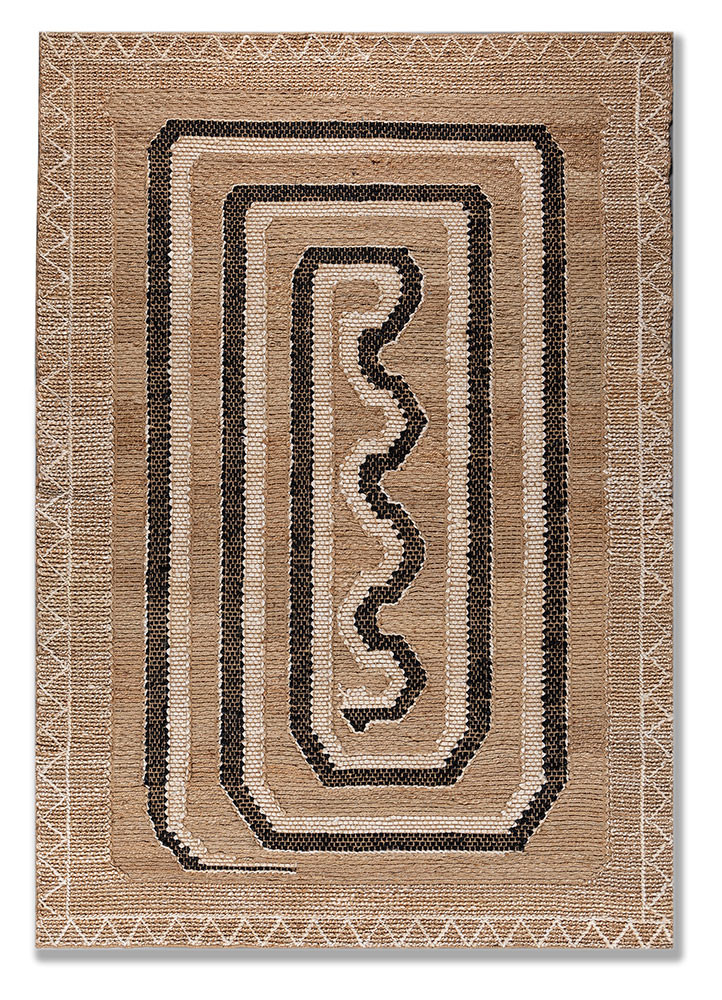 nomadic threads ivory jute and hemp flat weaves Rug - HeadShot