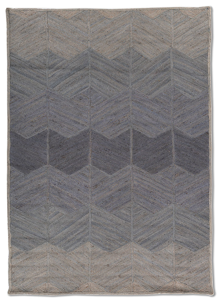 blue blue jute and hemp flat weaves Rug