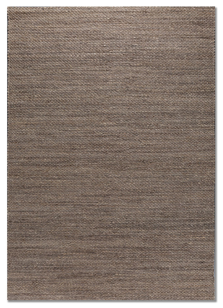 nomadic threads grey and black jute and hemp flat weaves Rug - HeadShot