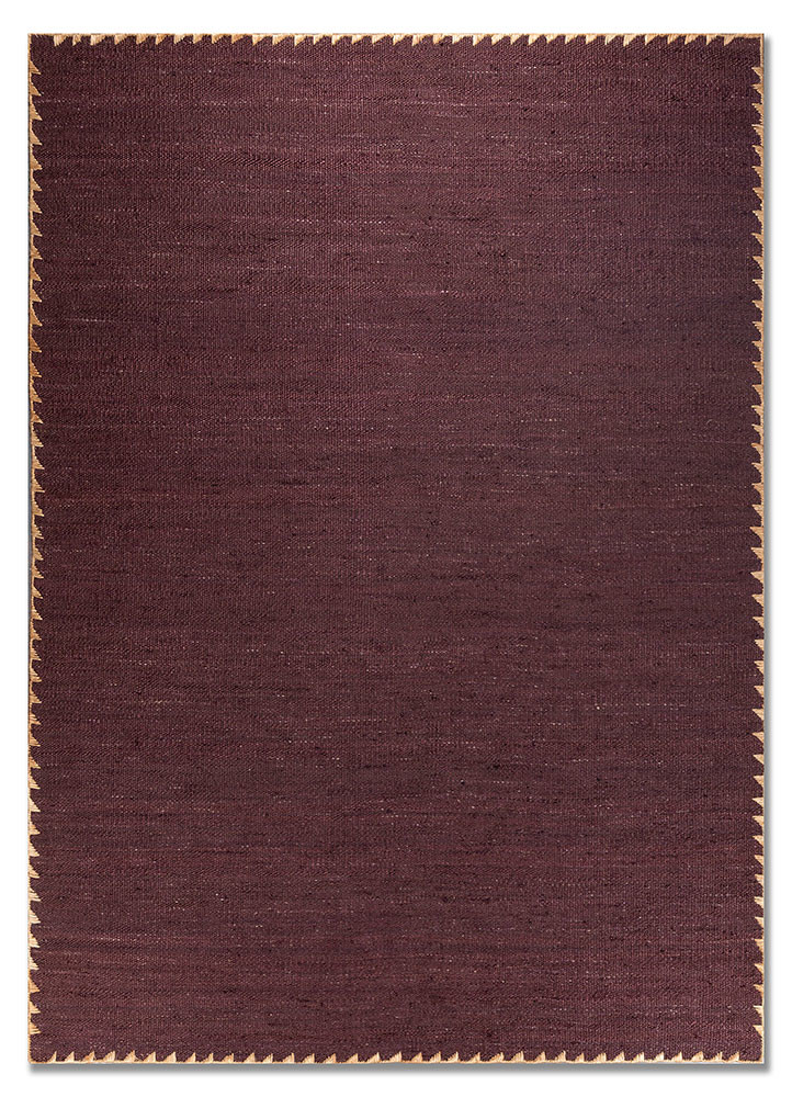 pink and purple pink and purple jute and hemp flat weaves Rug