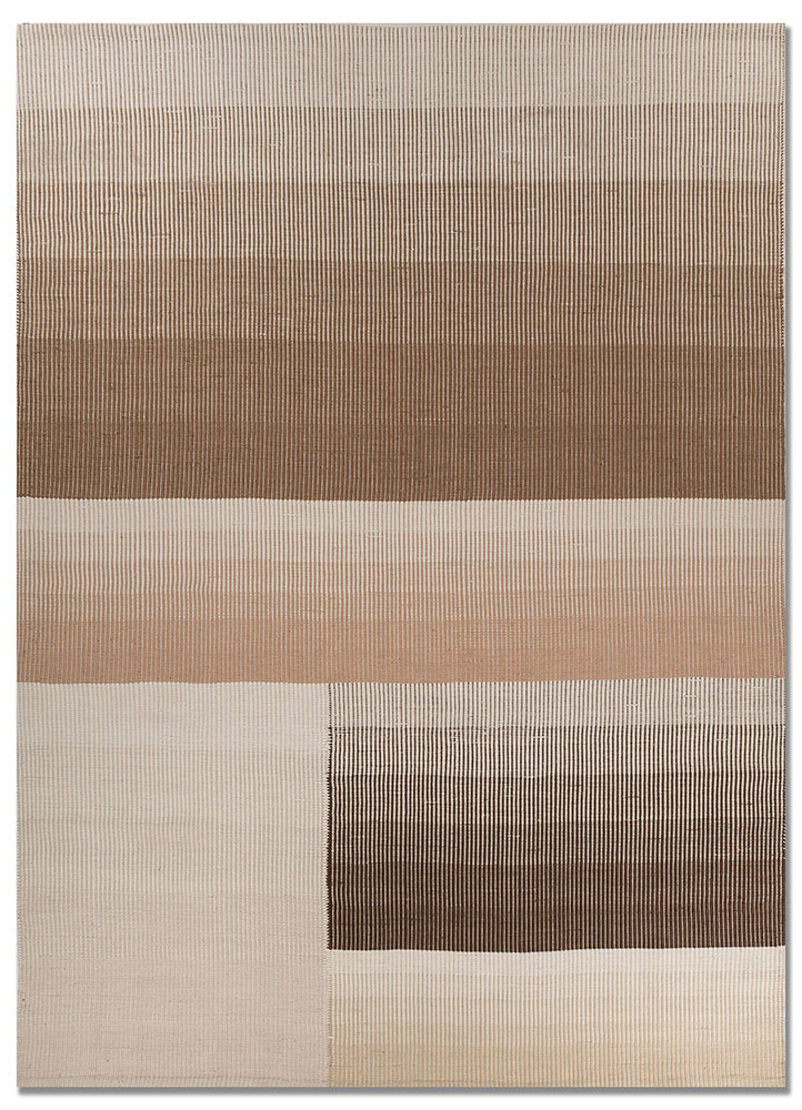 al fresco ivory viscose flat weaves Rug - HeadShot