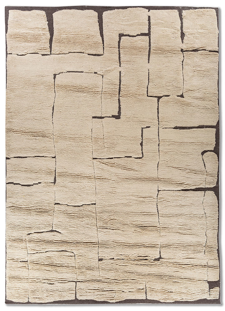 indusbar ivory wool flat weaves Rug - HeadShot