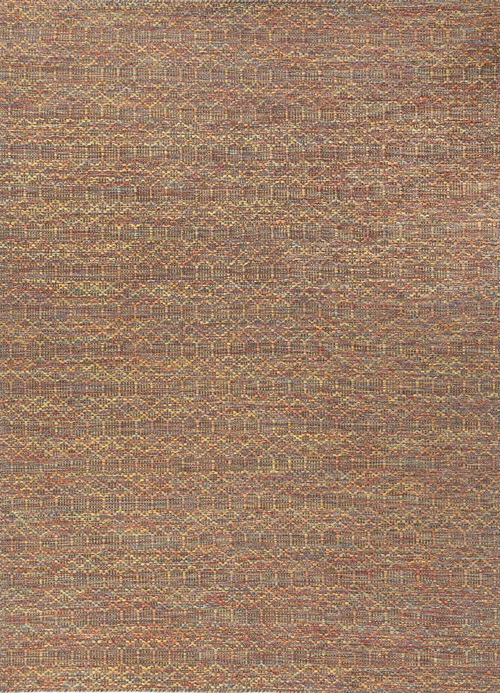 gold gold wool flat weaves Rug