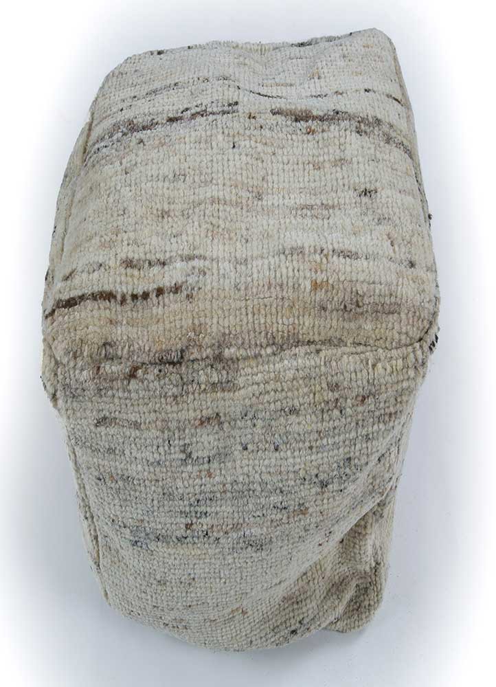 khandu pouf ottoman ivory wool pouf Home Textile - HeadShot khandu pouf ottoman ivory wool pouf Home Textile - HeadShot