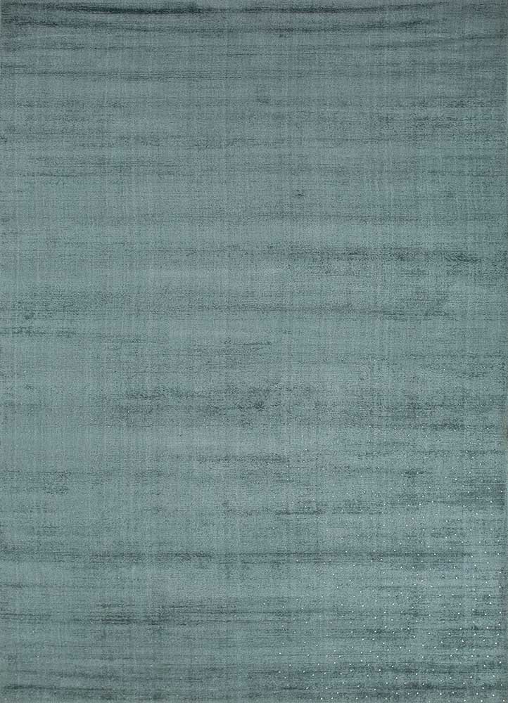  blue viscose hand loom Rug