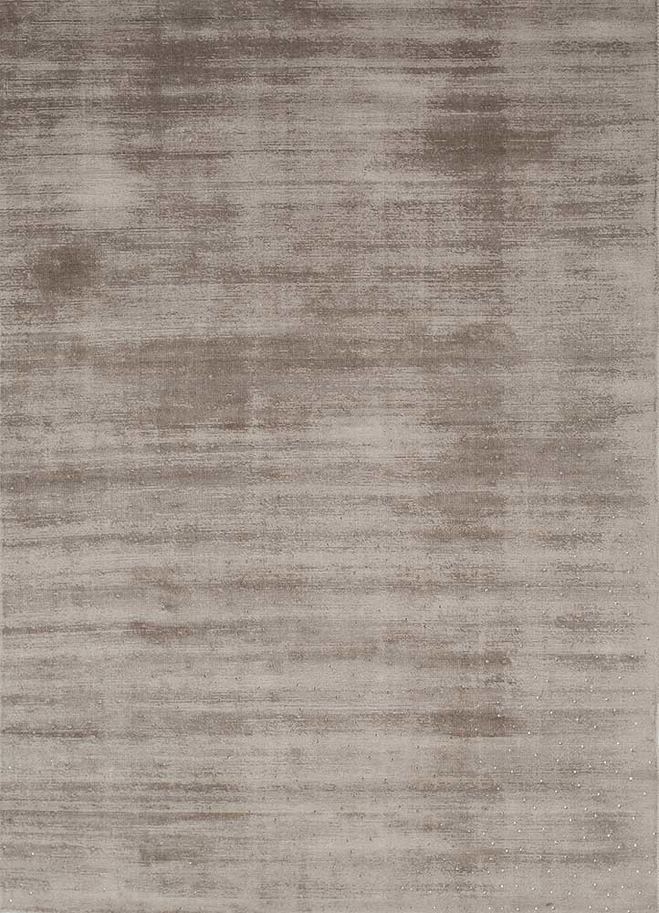  grey and black viscose hand loom Rug