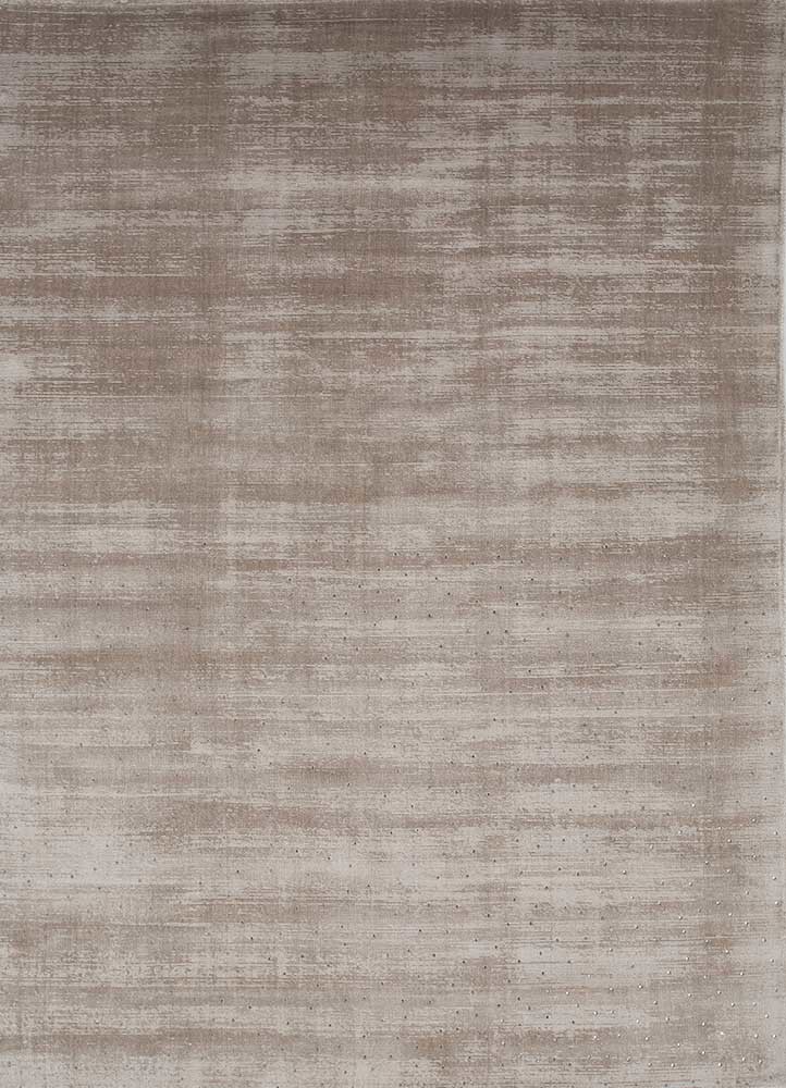  grey and black viscose hand loom Rug