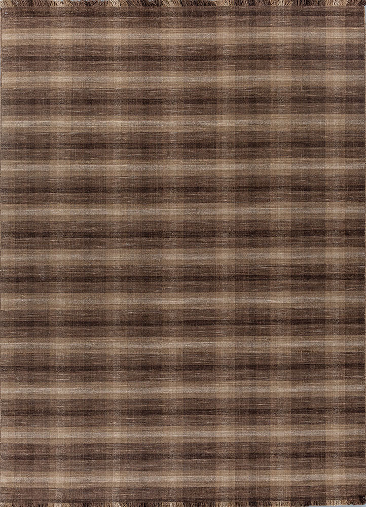 tesoro beige and brown wool hand loom Rug - HeadShot tesoro beige and brown wool hand loom Rug - HeadShot