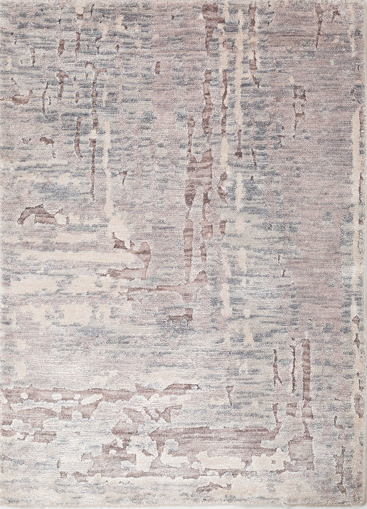 aprezo red and orange bamboo silk hand knotted Rug - HeadShot