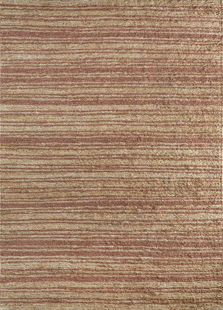 hula beige and brown jute and hemp hand knotted Rug - HeadShot