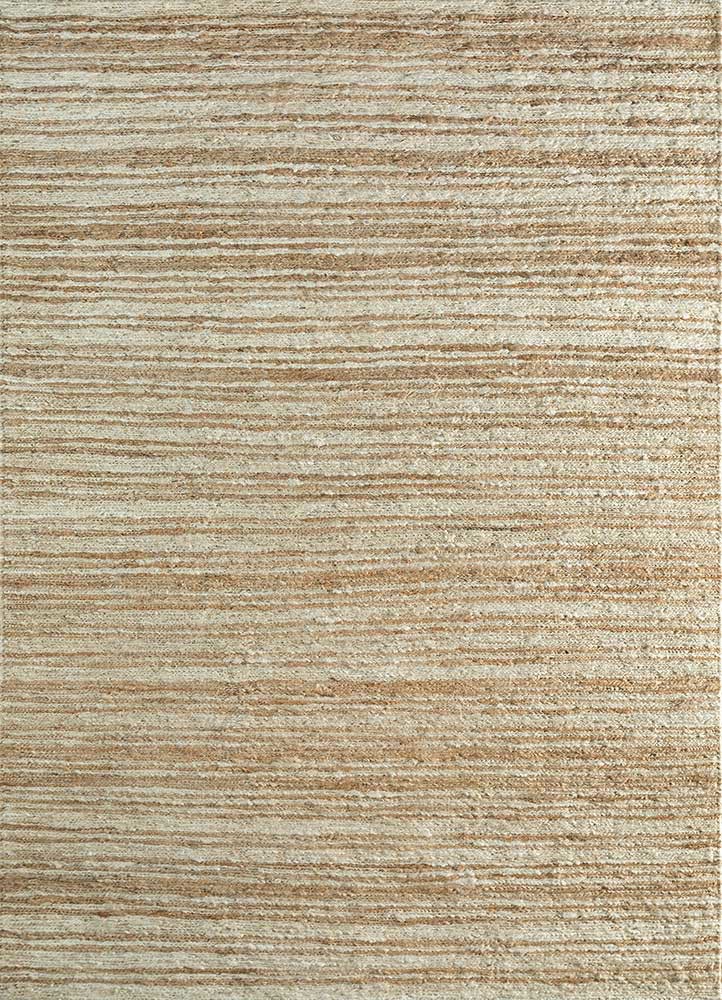  ivory jute and hemp hand knotted Rug