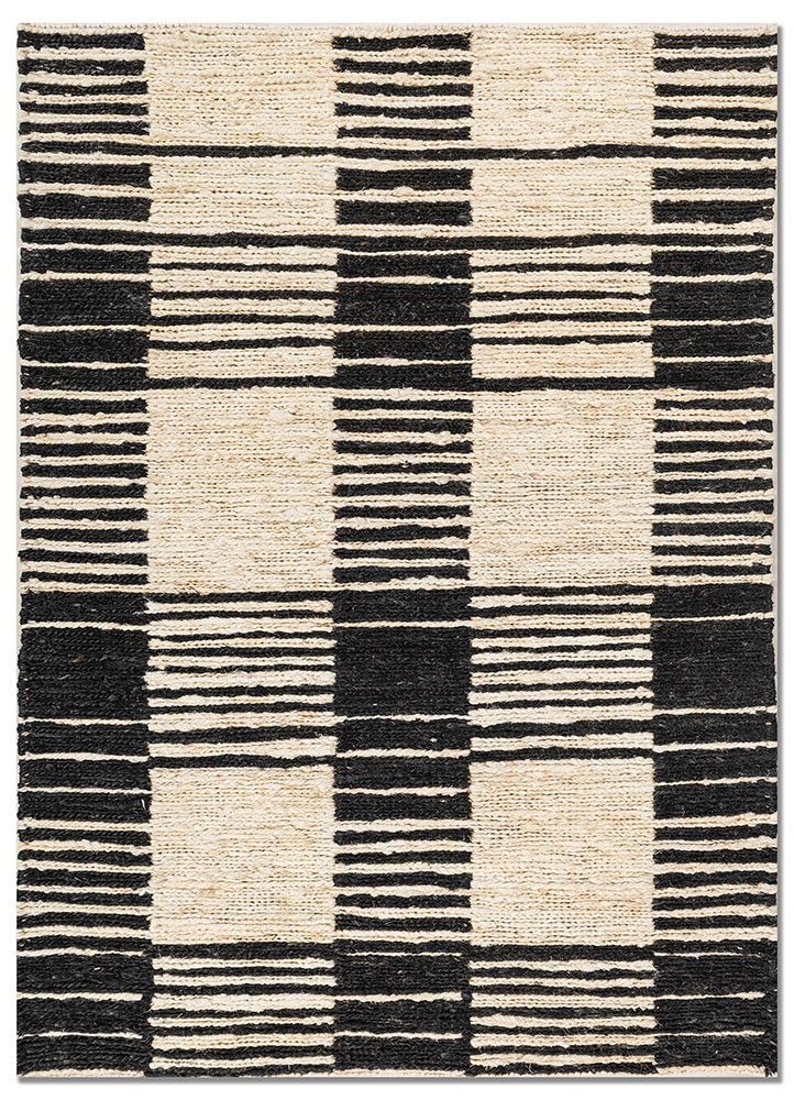  ivory jute and hemp hand knotted Rug