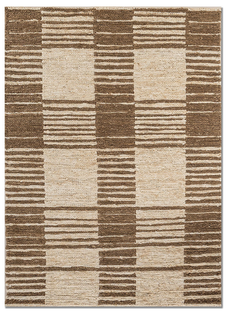 nomadic threads ivory jute and hemp hand knotted Rug - HeadShot