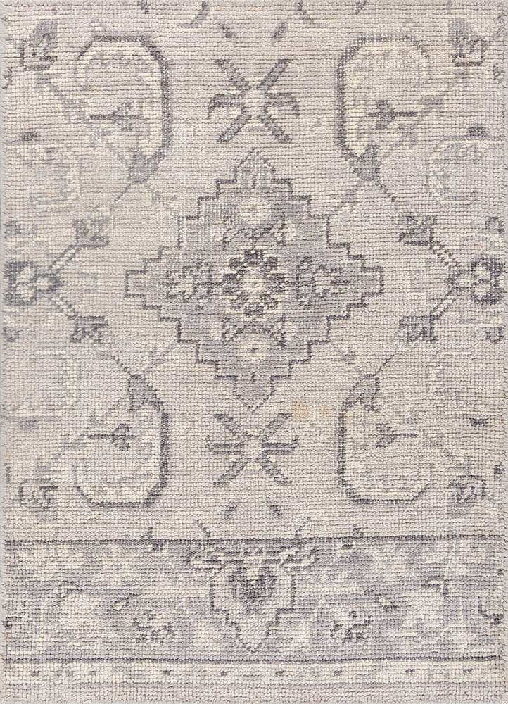 grey and black grey and black wool hand knotted Rug