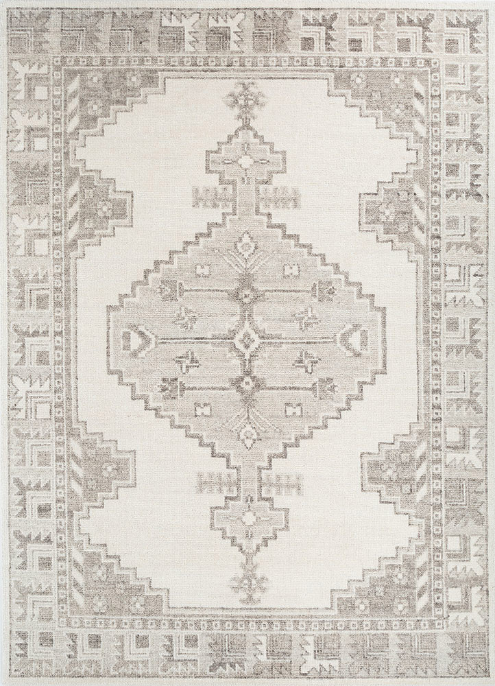 ivory ivory wool hand knotted Rug