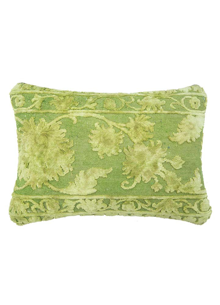 cushion green wool and silk cushion cover Home Textile - HeadShot