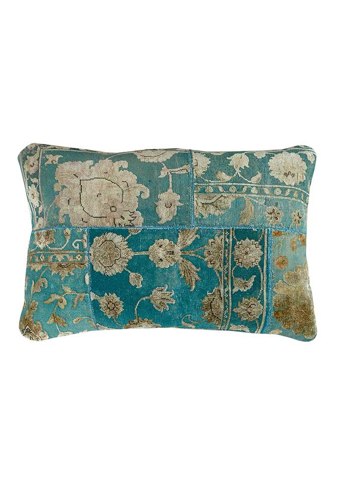 cushion blue wool and silk cushion cover Home Textile - HeadShot cushion blue wool and silk cushion cover Home Textile - HeadShot
