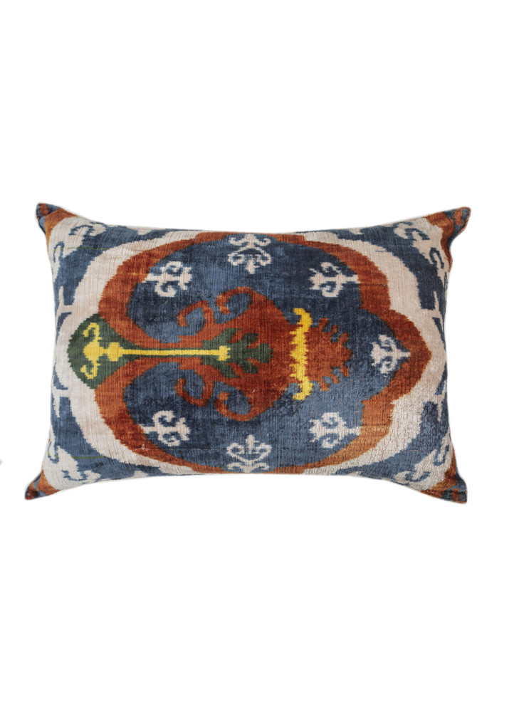 cushion blue wool & cotton  Home Textile - HeadShot