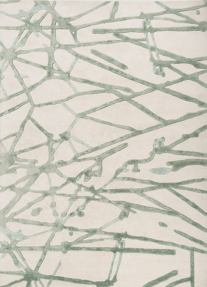 white noise ivory viscose hand tufted Rug - HeadShot white noise ivory viscose hand tufted Rug - HeadShot
