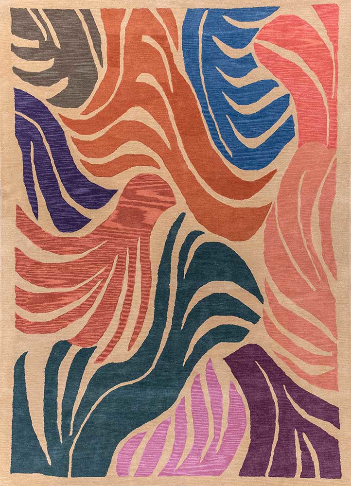 aprezo gold wool hand tufted Rug - HeadShot