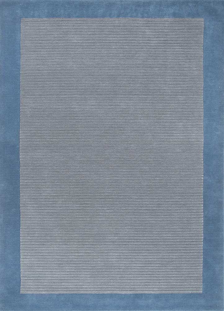 cera blue wool and viscose hand tufted Rug